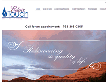 Tablet Screenshot of edenstouchtherapy.com